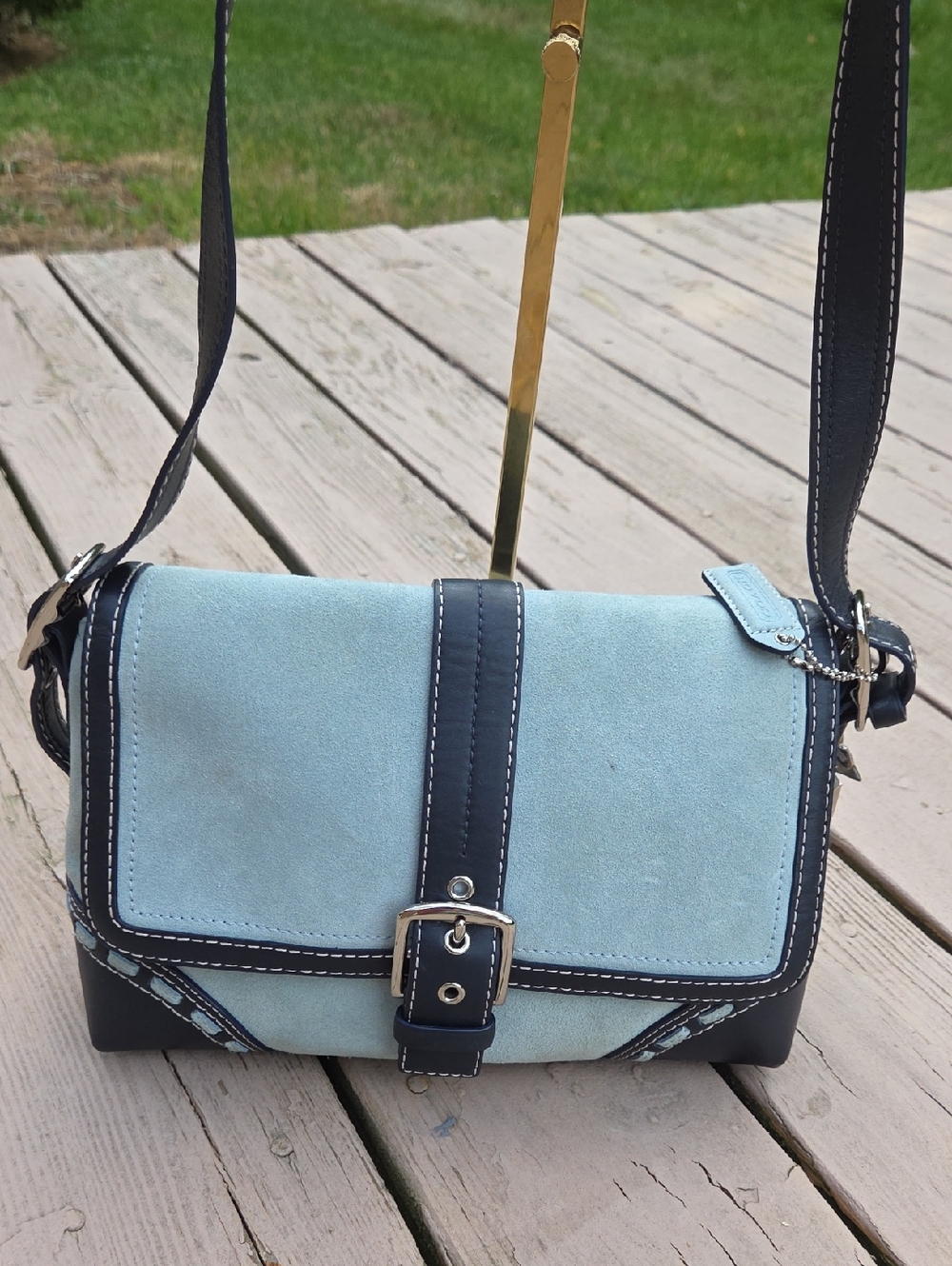 Coach Soho Y2k Suede Flap F11205 2007 Crossbody $599 Estimated Retail EUC